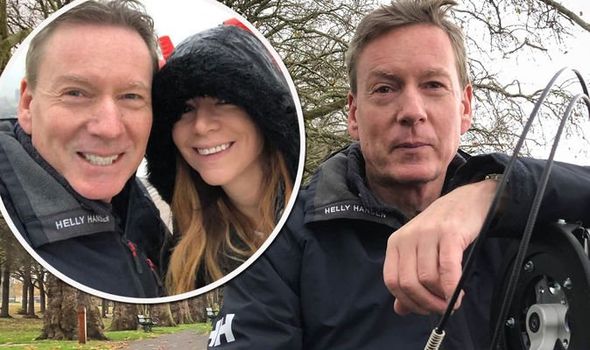 Frank Gardner with girlfriend Elizabeth Rizzini, photo credit; daily express