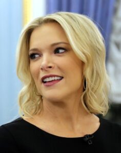 Photo of NBC journalist Megyn Kelly before an interview with Russian President Vladimir Putin