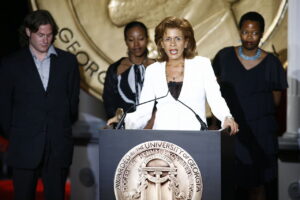 Photo of Hoda Kotb, Monica Groves, and Shayla Harris accepting the award for "Dateline NBC: The Education of Ms. Groves" 66th Annual Peabody Awards Luncheon Waldorf=Astoria Hotel New York, NY USA June 4, 2007