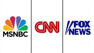 Top 3 most watched cable news channels logo photo