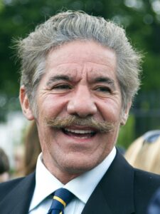Photo of Geraldo Rivera at White House on May 2 2011 after hearing that Usama Bin Laden has been killed in Pakistan.