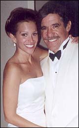 Wedding photo of Erica Levy and Geraldo Rivera.