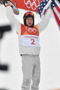 White after medalling at the 2018 Winter Olympics