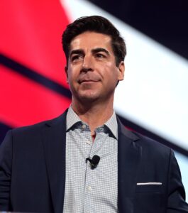 Photo of Jesse Watters speaking with attendees at the 2021 AmericaFest at the Phoenix Convention Center in Phoenix, Arizona. Please attribute to Gage Skidmore if used elsewhere.