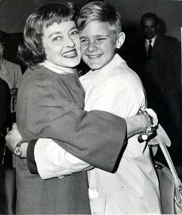Actress Bette Davis with son photo