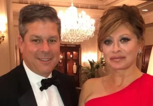 Photo of Maria Bartiromo with her husband Jonathan Steinberg