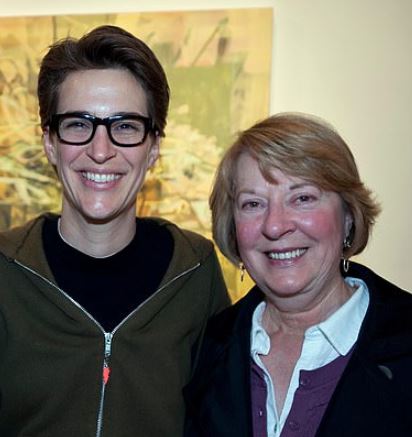 Photo of Rachael Maddow with mother Elaine Maddow