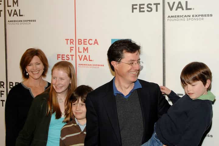 Colbert's family photo