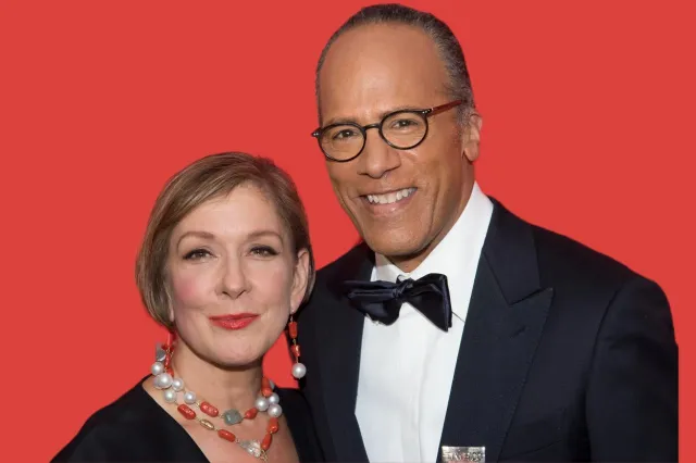 lester holt with his wife photo