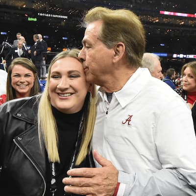 Kristen Saban and Her Father Nick Saban Photo